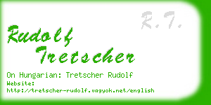 rudolf tretscher business card